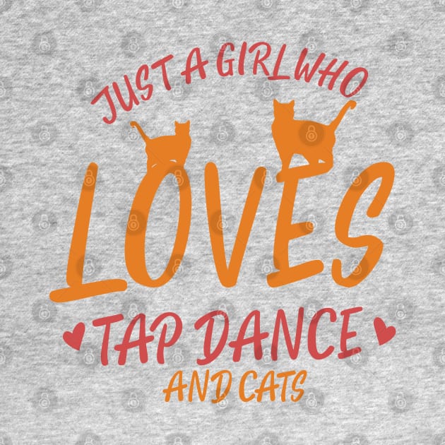 Tap Dancing Cat Loving Girl by Design Seventytwo